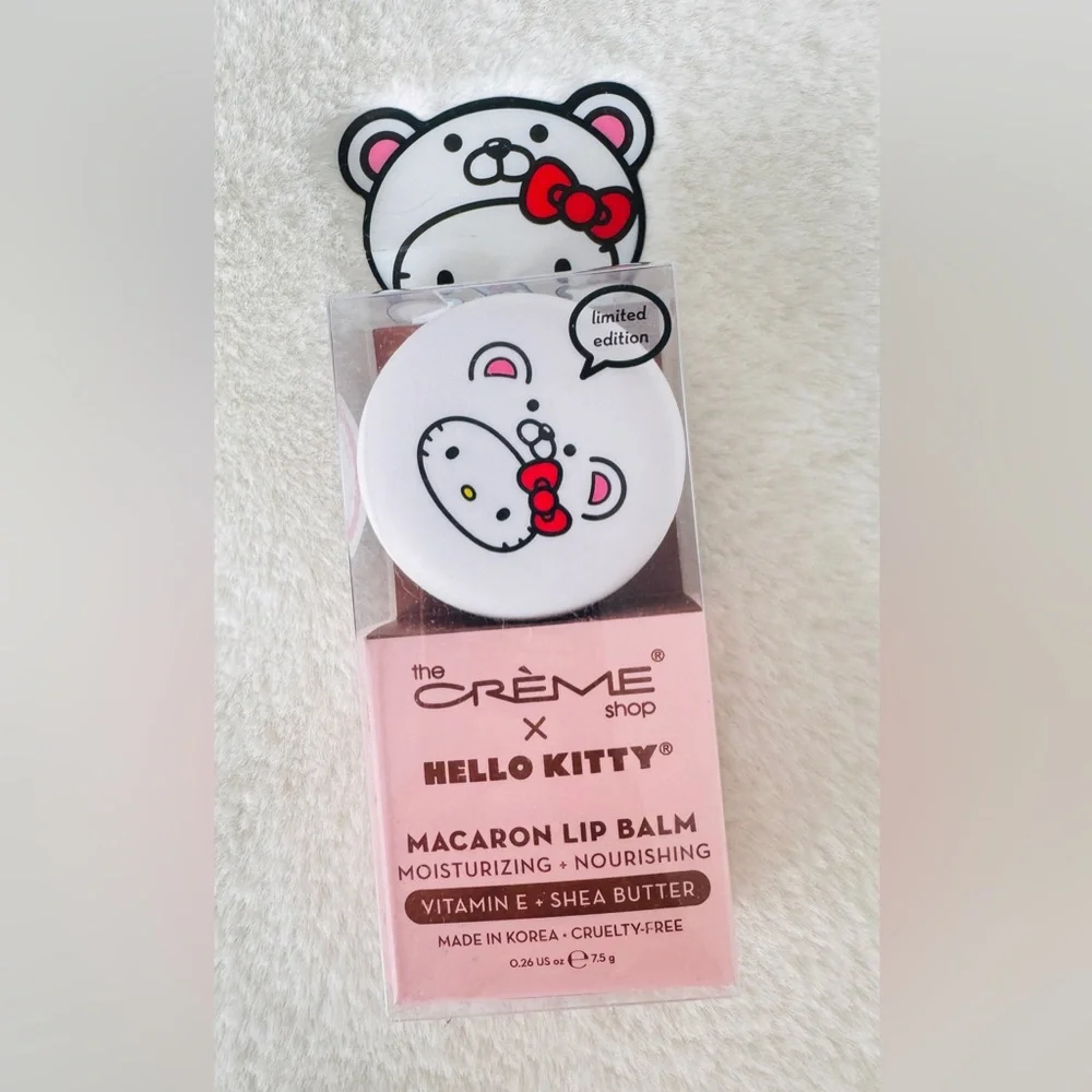 💃 The Crème Shop Hello Kitty Macaron Lip Balm - NIP